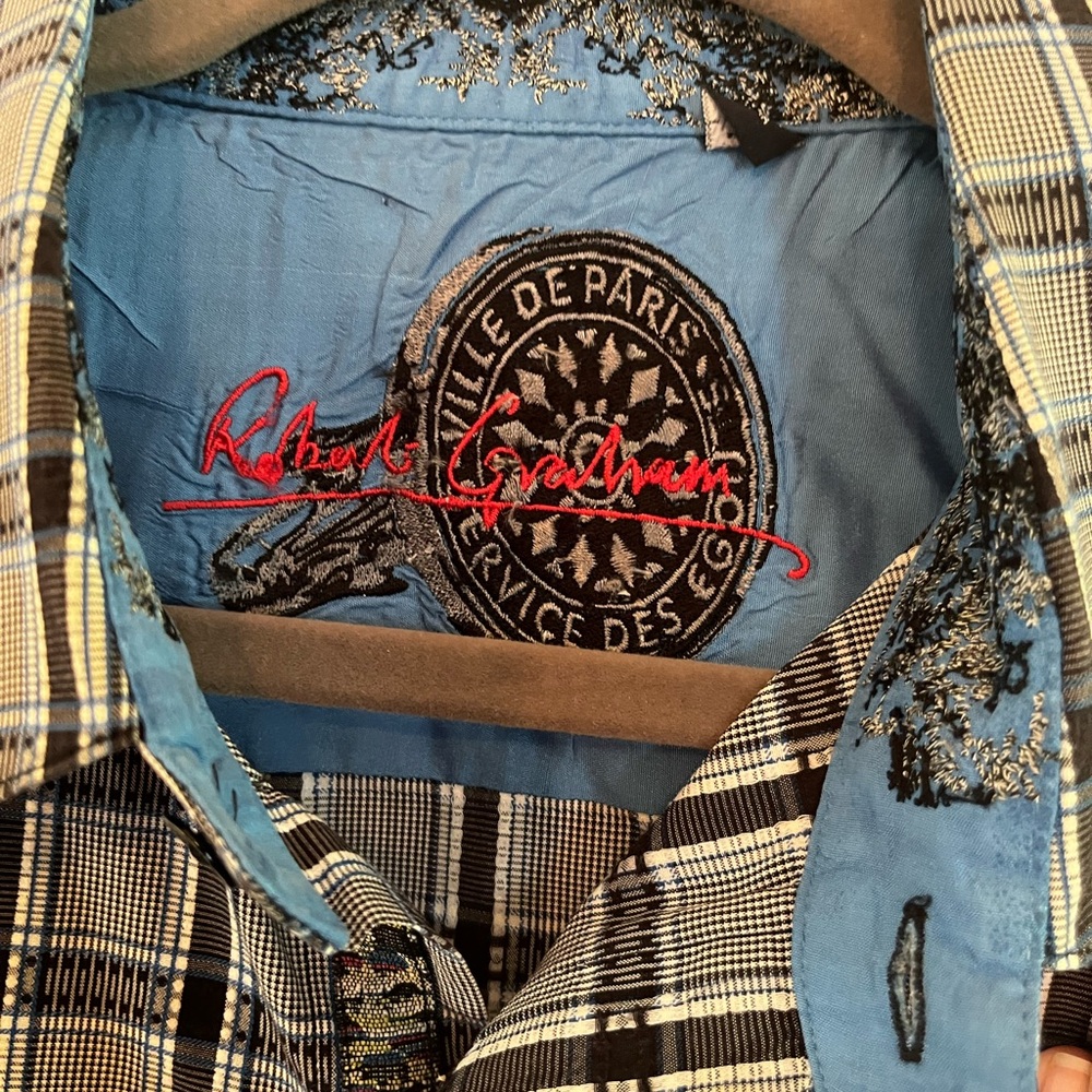 Robert Graham Blue Plaid Shirt